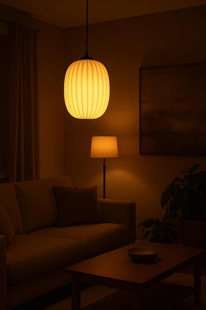 A_photograph_captures_a_warmly_lit_living_room_in_